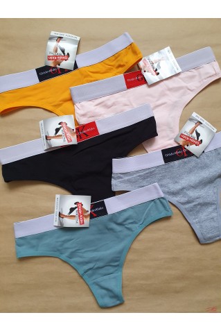 Хлопковые трусики стринги 7073 Ghldin Kldin